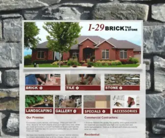 I29Brick.com(29 Brick & Tile Sioux Falls South Dakota) Screenshot