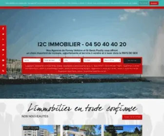 I2Cimmobilier.com(Immobilier Pays de Gex) Screenshot