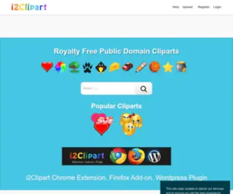 I2Clipart.com(Public domain clipart) Screenshot