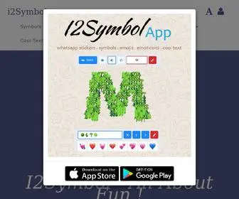 I2SYmbol.com(Twitter símbolos) Screenshot