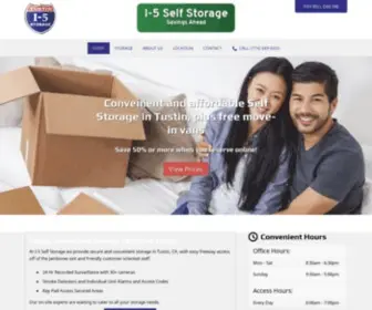 I5Selfstorage.com(Self Storage in Tustin) Screenshot