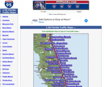 I95Florida.com(95 Florida Traffic Maps and Road Conditions) Screenshot