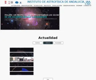 Iaa.es(Instituto de Astrofísica de Andalucía) Screenshot