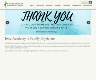 Iaafp.org(Iowa Academy of Family Physicians) Screenshot
