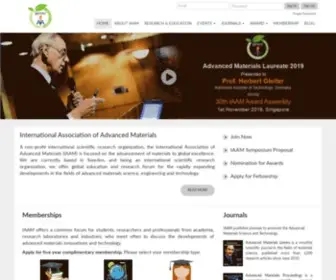 Iaamonline.org(International Association of Advanced Materials (IAAM)) Screenshot