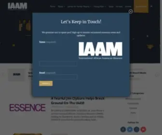 Iaamuseum.org(International African American Museum) Screenshot