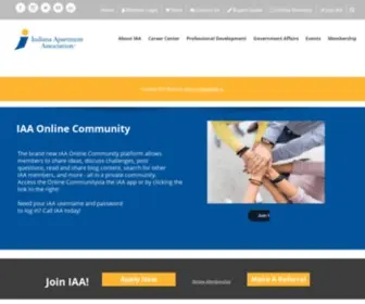 Iaaonline.net(The Indiana Apartment Association) Screenshot