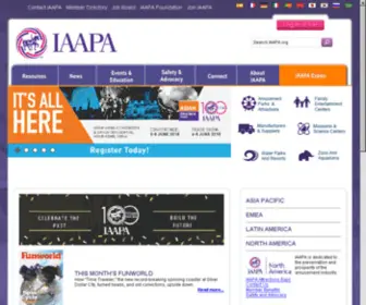 Iaapa.com(The Global Association for the Attractions Industry) Screenshot