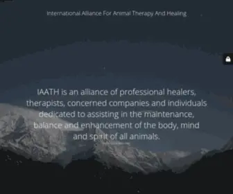 Iaath.com(International Alliance for Animal Therapy & Healing) Screenshot