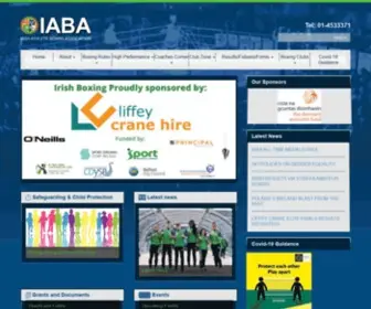 Iaba.ie(Irish Athletic Boxing Association) Screenshot