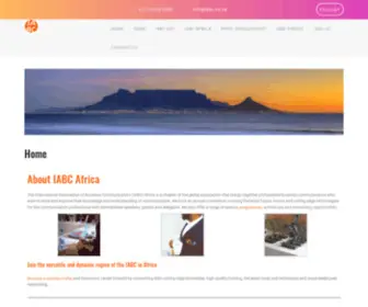 Iabc.co.za(International Association of Business Communicators Africa Region) Screenshot