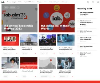 Iab.com(Interactive Advertising Bureau (IAB)) Screenshot