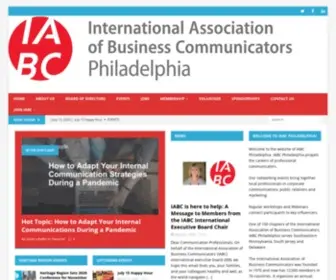 IABCPhiladelphia.org(IABC Philadelphia) Screenshot