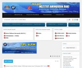 Iab.edu.my(Portal Rasmi Institut Aminuddin Baki) Screenshot