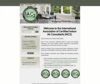 Iac2.org(International Association of Certified Indoor Air Consultants (IAC2)) Screenshot