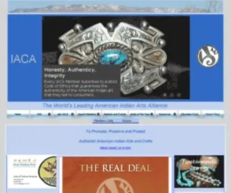Iaca.com(American Indian Art) Screenshot
