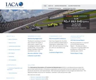 Iaca.org(International Association of Commercial Administrators) Screenshot