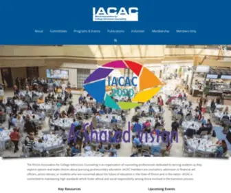 Iacac.org(Illinois Association for College Admission Counseling) Screenshot
