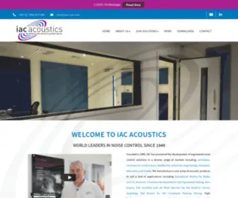 Iacacoustics.global(World Leaders in Acoustics & Noise Control Solutions) Screenshot