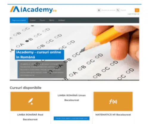 Iacademy.ro(Redirecționează) Screenshot