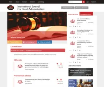 Iacajournal.org(The International Journal for Court Administration (IJCA)) Screenshot