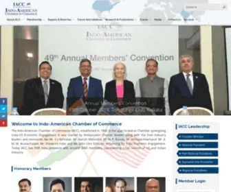 Iaccindia.com(Indo American Chamber of Commerce) Screenshot