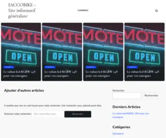 Iaccobike.it(Site généraliste informatif pour les professionnels et les particuliers) Screenshot
