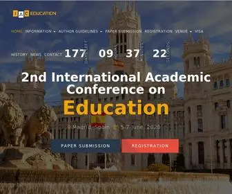 Iaceducation.org(2nd International Academic Conference on Education) Screenshot