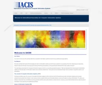 Iacis.org(International Association for Computer Information Systems) Screenshot