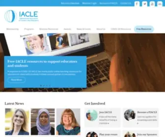 Iacle.org(International Association of Contact Lens Educators) Screenshot