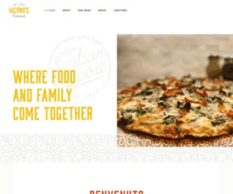 Iaconospizza.com(Where food and family come together) Screenshot