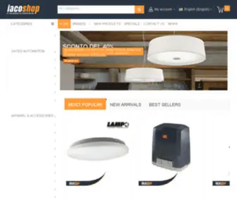 Iacoshop.com(ELETTROFORNITURE CLIMATIZZATORI AUTOMAZIONE CANCELLI) Screenshot