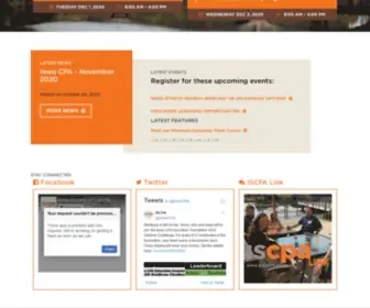 IacPa.org(Iowa Society of CPAs) Screenshot
