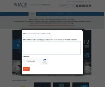 IacPcybercenter.org(Law Enforcement Cyber Center) Screenshot