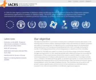 Iacrs-RP.org(Inter-Agency Committee on Radiation Safety (IACRS)) Screenshot