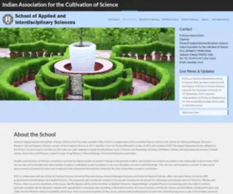 Iacs-Sais.com(School of Applied and Interdisciplinary Sciences) Screenshot
