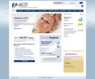 Iacst.ie(The Irish Association of Craniosacral Therapists LTD by Guarantee) Screenshot