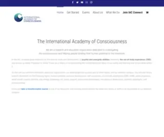 Iacworld.org(The International Academy of Consciousness) Screenshot