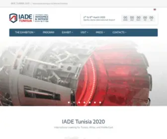 Iadetunisia.com(International Aerospace & Defence Exhibition in Tunisia) Screenshot