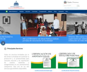 Iad.gob.do(Instituto Agrario Dominicano) Screenshot