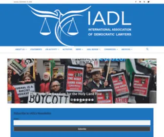 Iadllaw.org(International Association of Democratic Lawyers) Screenshot