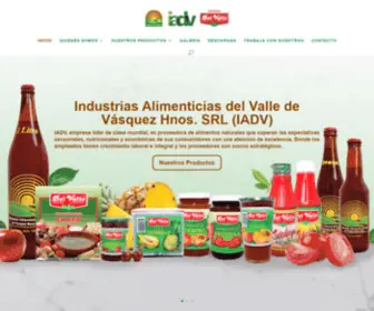 Iadv.com.bo(Industrias Alimenticias Del Valle Vasquez Hnos) Screenshot