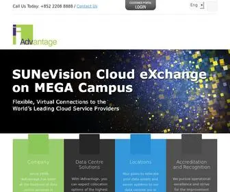 Iadvantage.net(新意網香港領先數據中心) Screenshot