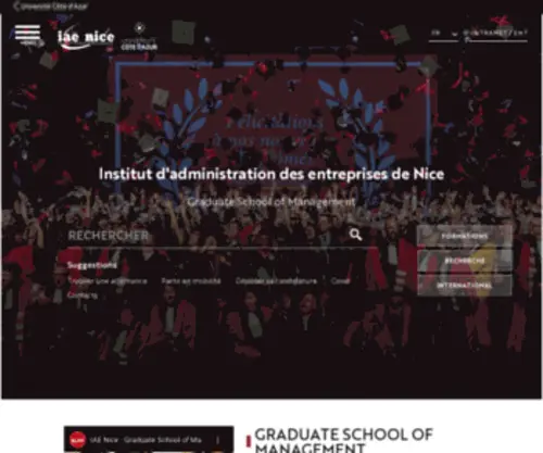 Iae-Nice.fr(école) Screenshot