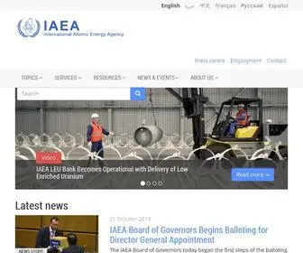 Iaea.org(International Atomic Energy Agency) Screenshot
