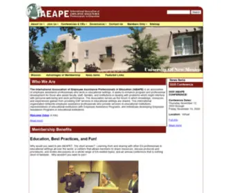 Iaeape.org(International Association of Employee Assistance Programs in Education) Screenshot