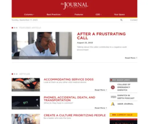 Iaedjournal.org(The Journal of Emergency Dispatch) Screenshot