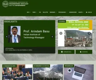 Iaeg.info(International Association for engineering geology and the environment) Screenshot