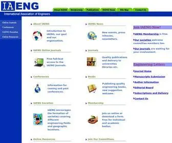 Iaeng.org(IAENG (International Association of Engineers)) Screenshot