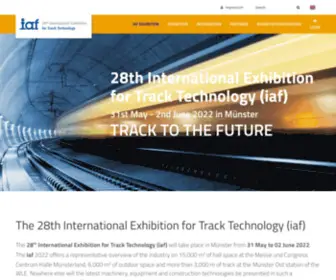 Iaf-Messe.com(Iaf, the International Exhibition on Track Technology) Screenshot